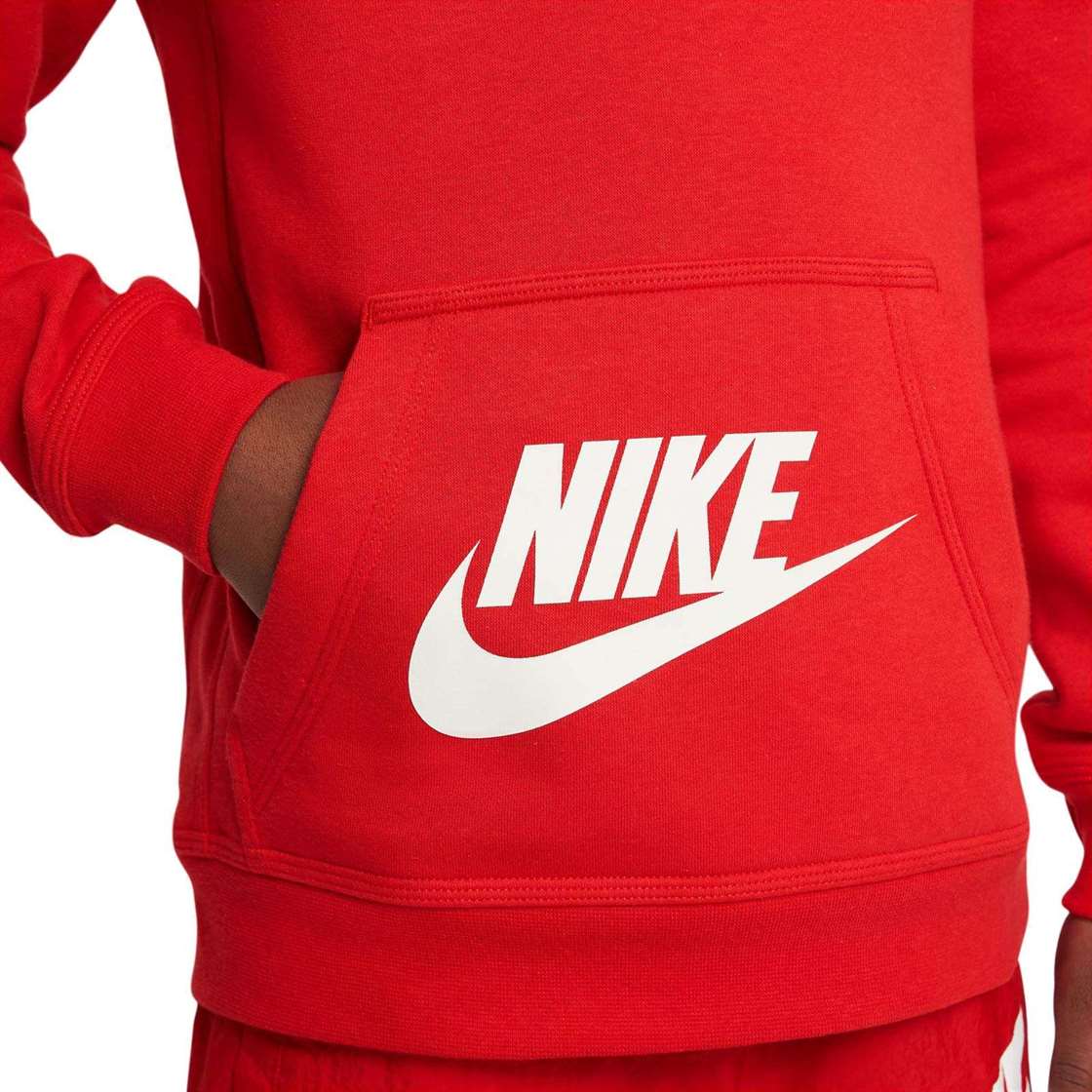 Nike Boys NSW SI BB Fleece PO Hoody Red