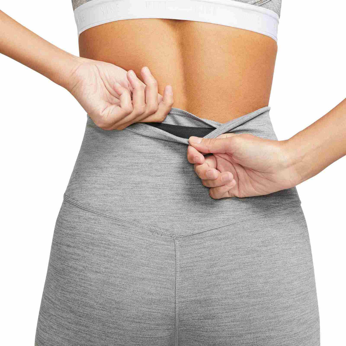 Nike One Dri Fit Womens HR Tight Grey