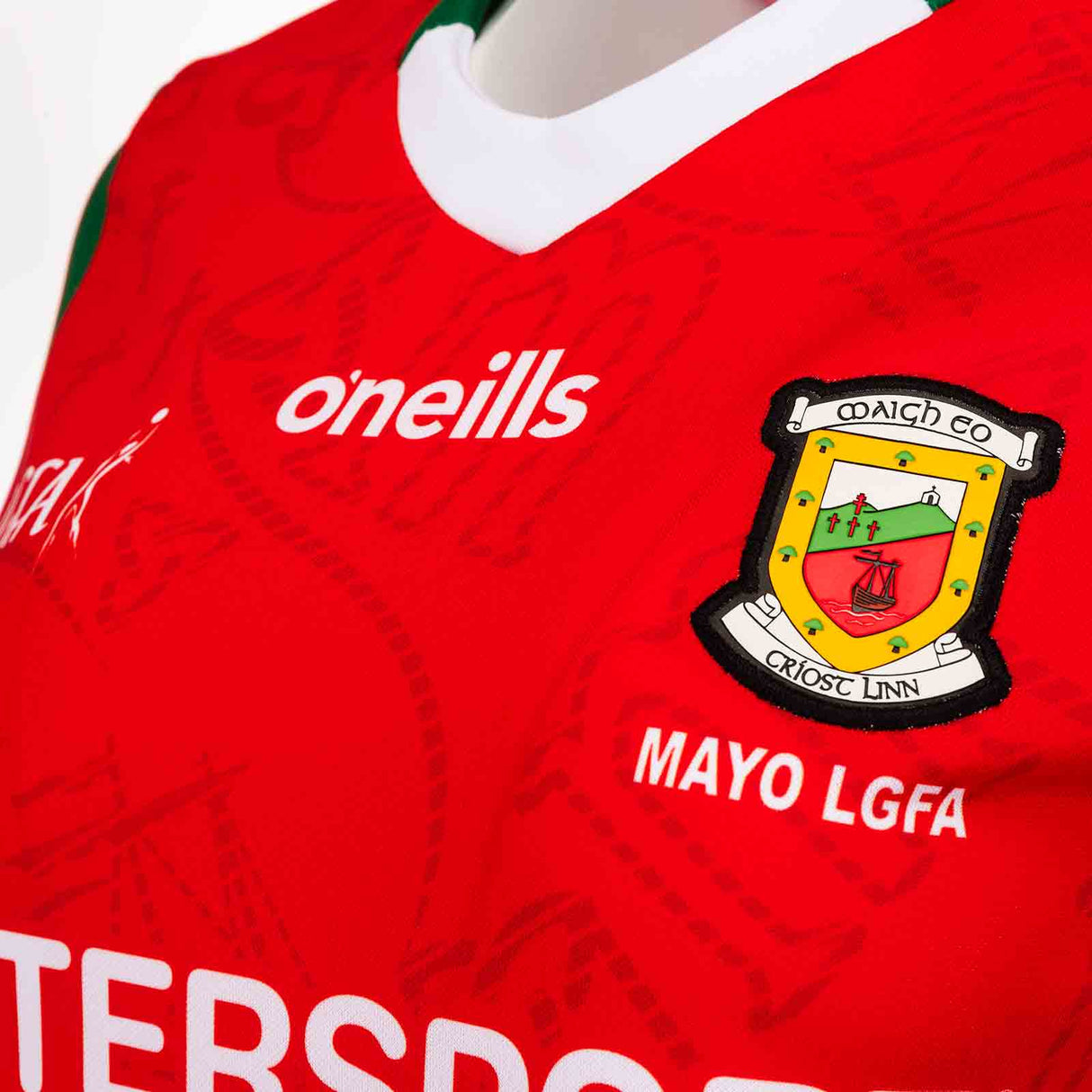 O'Neills Mayo 23 Alt LGFA Wmn Jersey Red