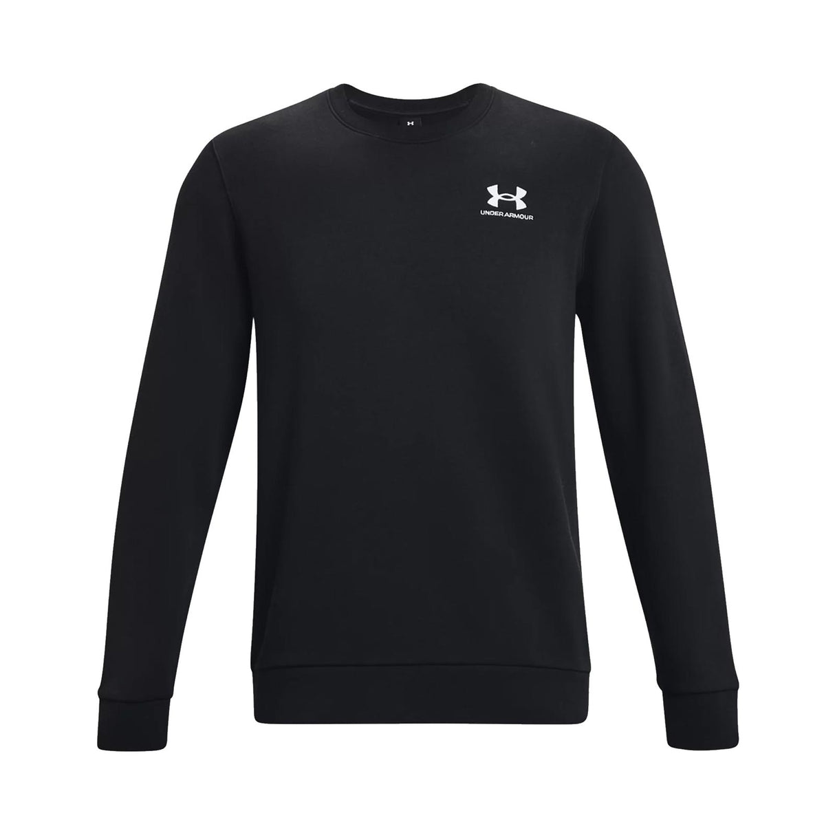 UA Mens Essential Fleece Crew Black