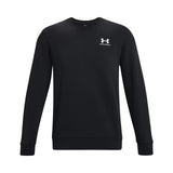 UA Mens Essential Fleece Crew Black