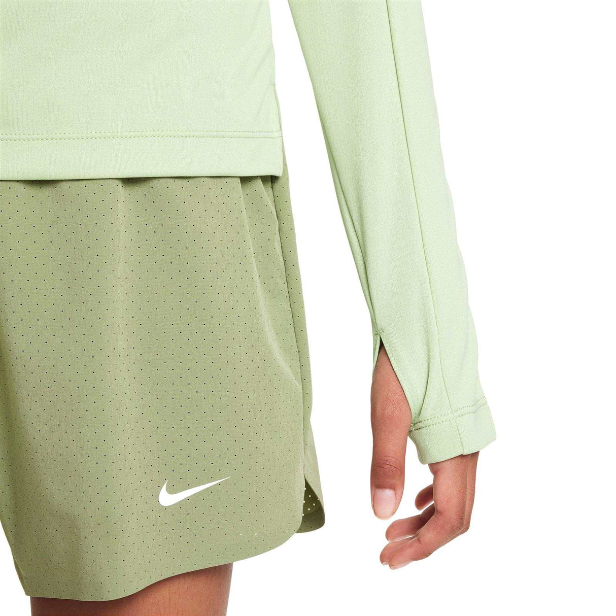 Nike Girls NK DF LS HZ Green