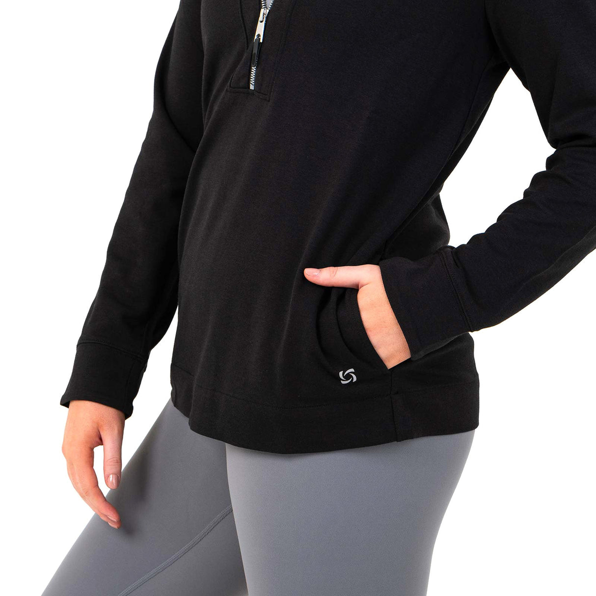 Bodylogic JS Freedom QZ Sweatshirt Blk