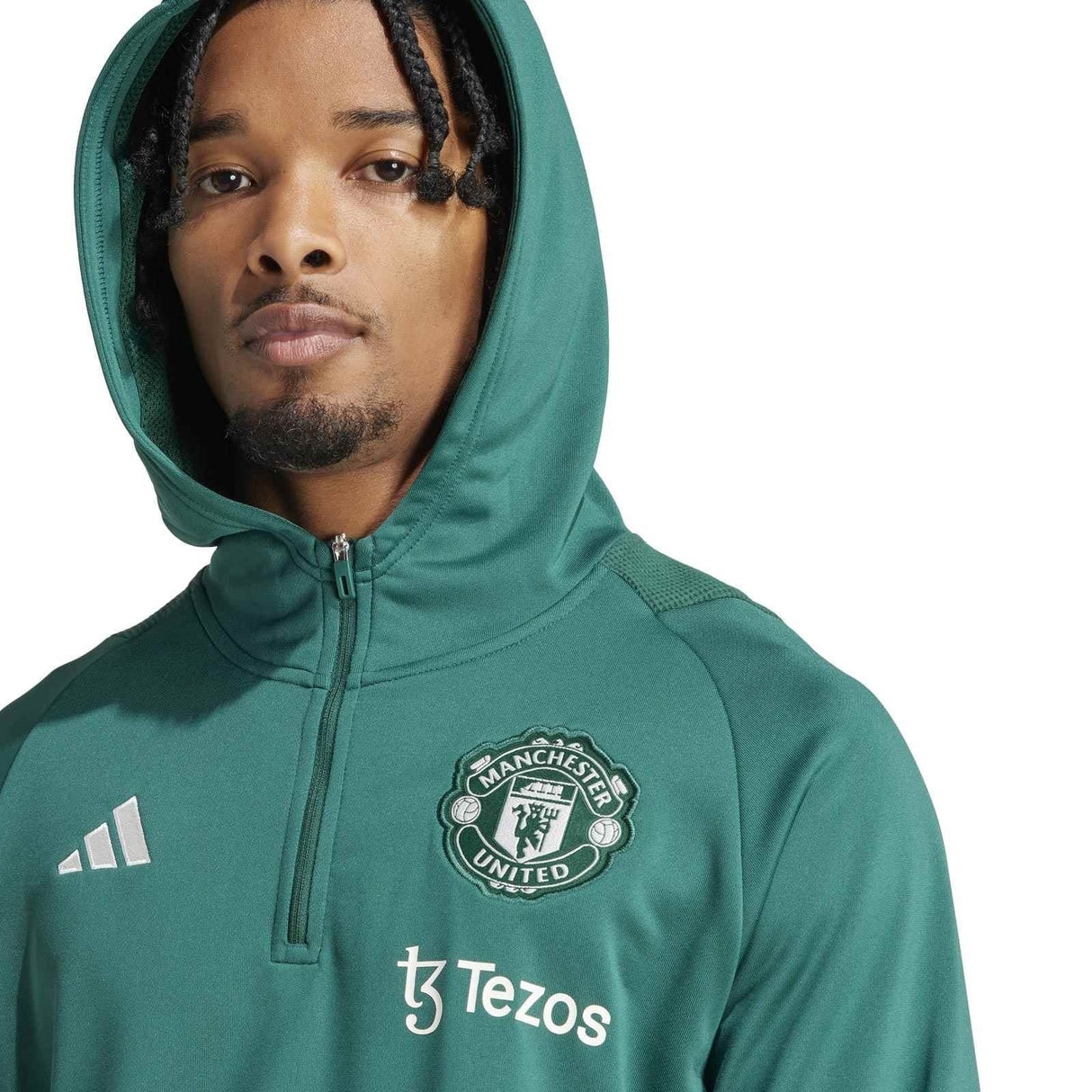 adidas Man Utd 23 Hoodie Green