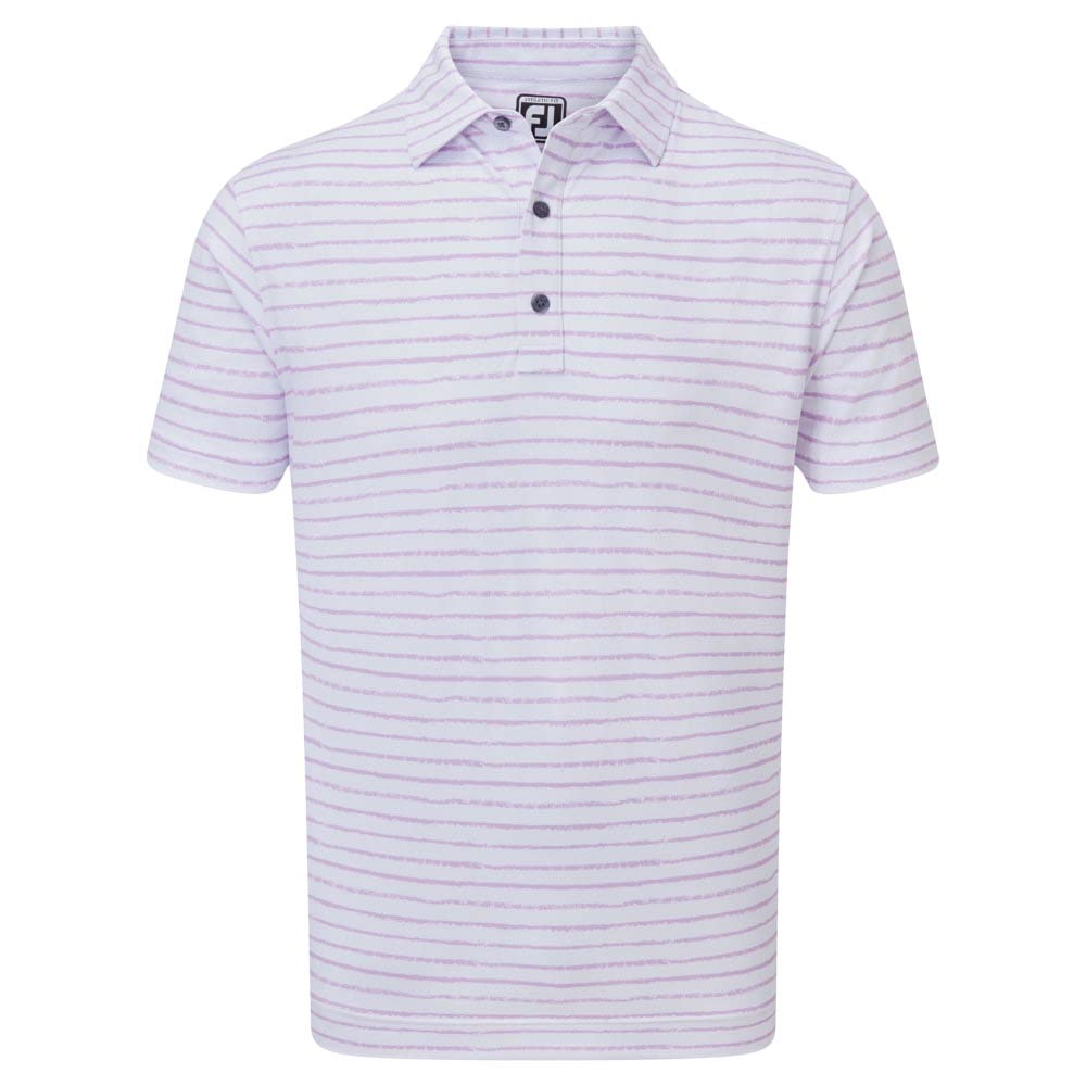 Footjoy Print Pique Polo White