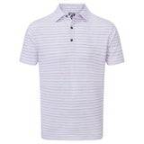 Footjoy Print Pique Polo White