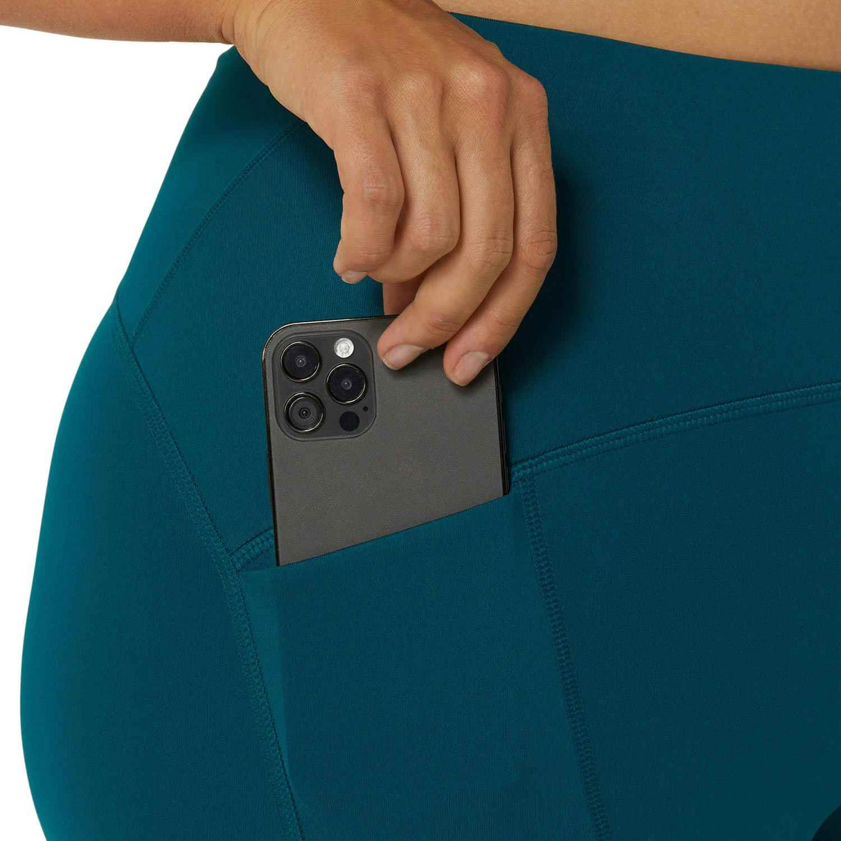 Asics Womens Road High Waist Tight Green