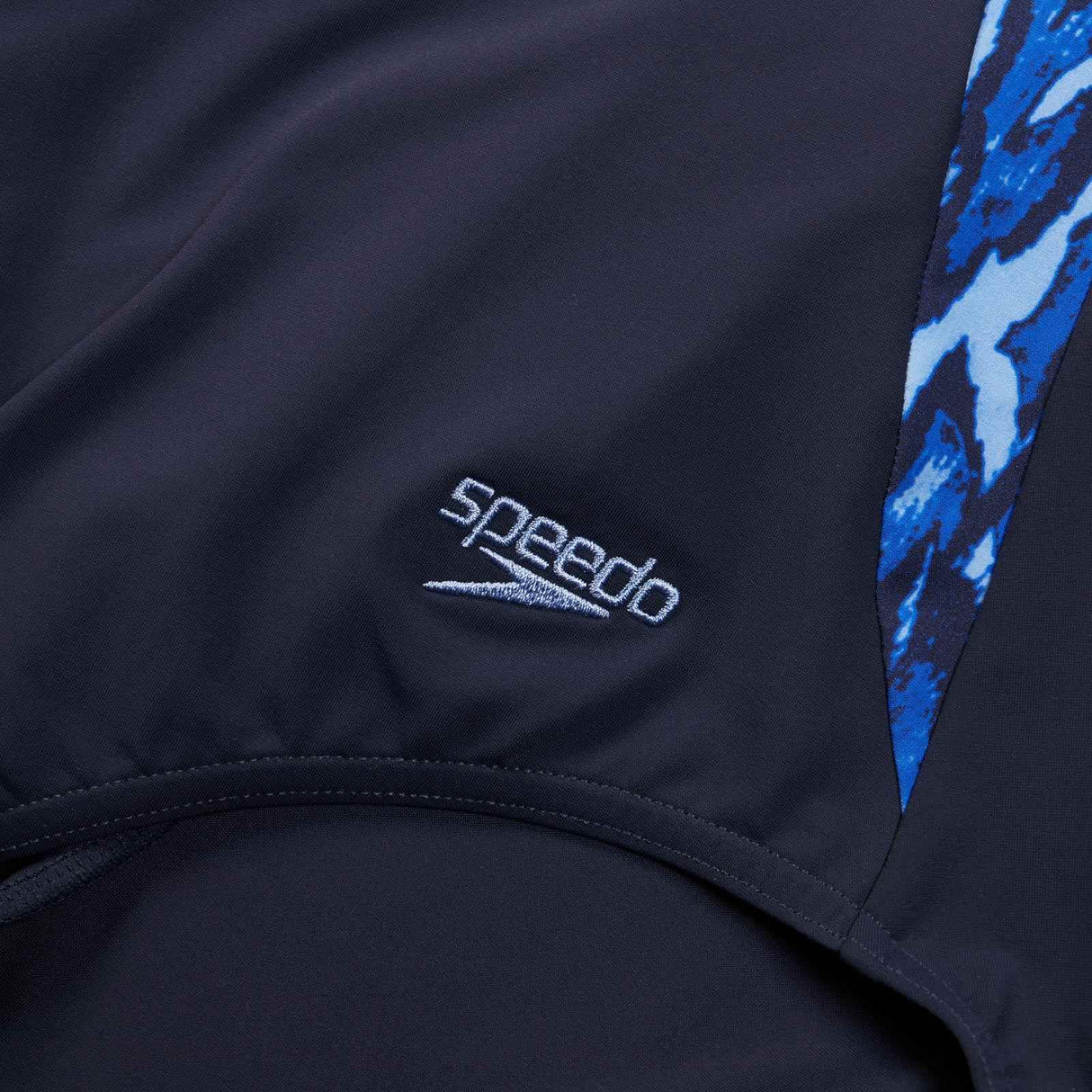 Speedo W Shape LunaLustre Prntd 1PC Blue