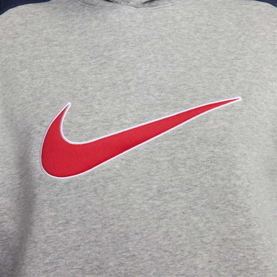 NIKE MENS NSW SP FLC HOODIE BB GREY