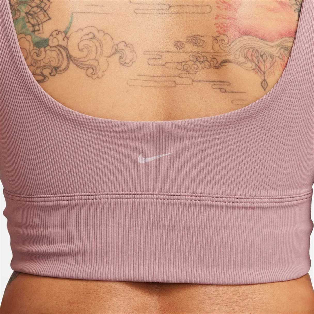 Nike Wmns Alate Solo Rib Bra Brown