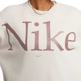 Nike Wmns NSW PHNX FLC OS Logo Crew Brwn