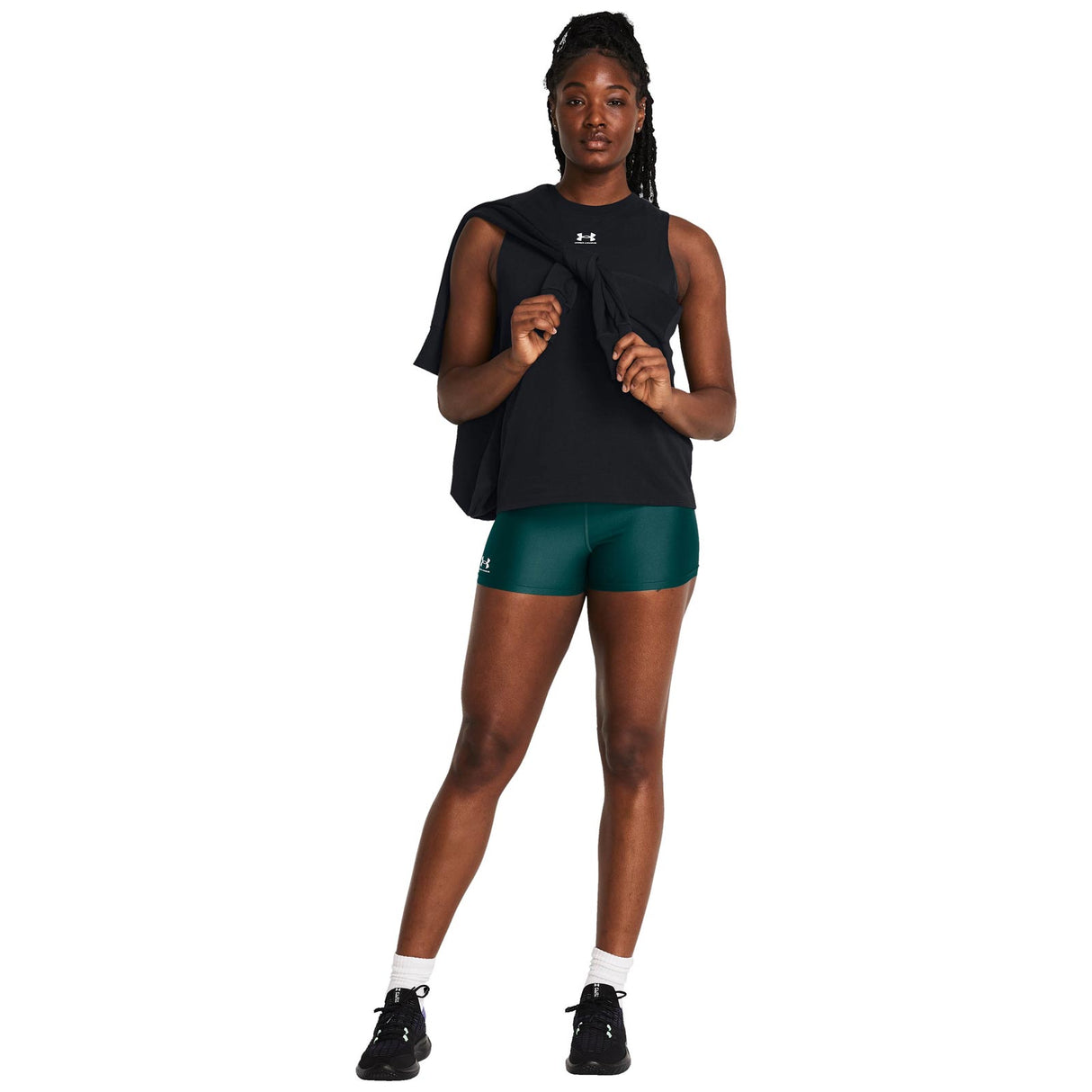 UA Womens HG Authentics Shorty Green