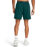 UA Mens Vanish Woven 6in Shorts Green