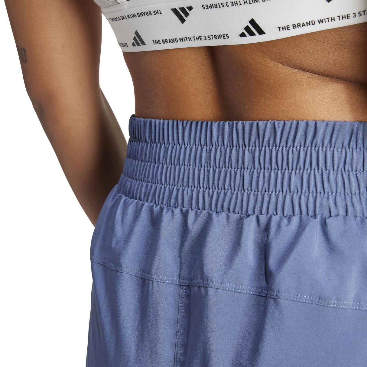 adidas Pacer Woven Wmns High Short Blue
