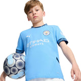 Puma MCFC 24 Kids Home Jersey Blue