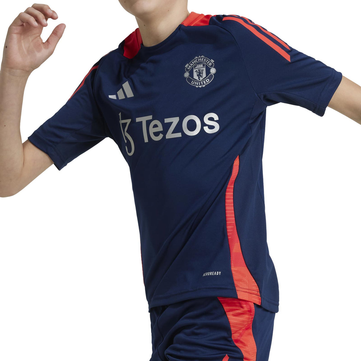 adidas Man Utd 24 Kids Train Jersey Navy