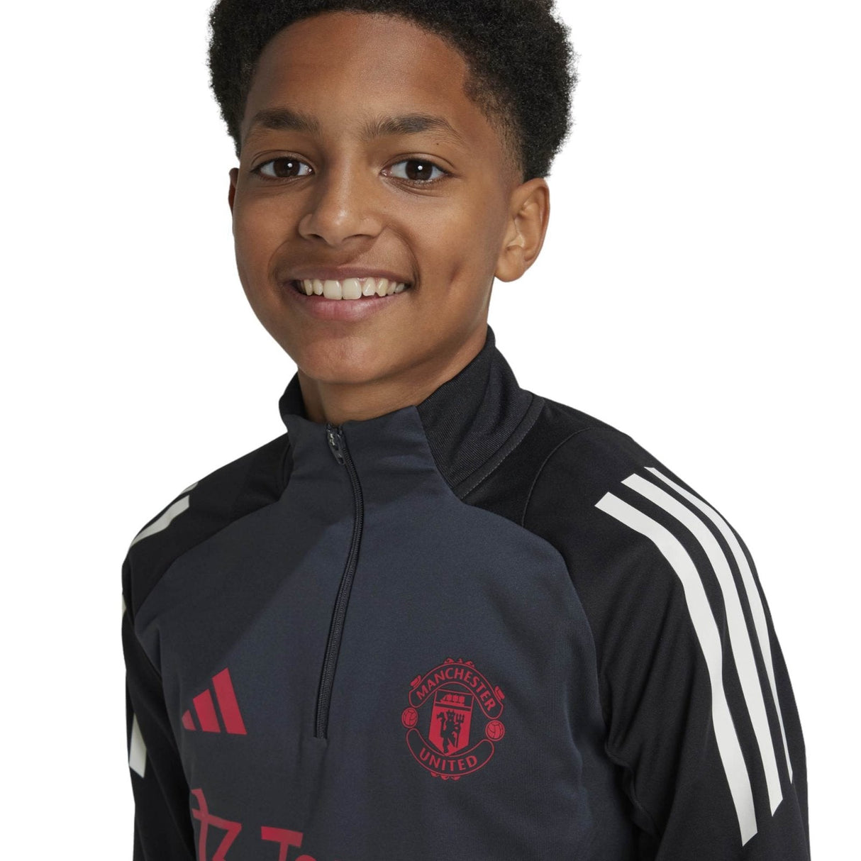 adidas Man Utd 24 Kids EU Train Top Grey