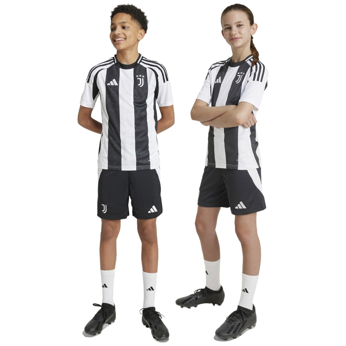 adidas Juventus 24 Kids Home Short Black