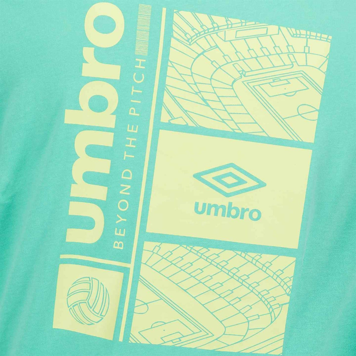 UMBRO STADIUM GRAPHIC TEE GREEN