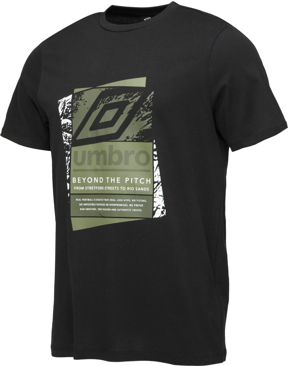 UMBRO LAYERED BOX LOGO GRAHIC TEE BLACK