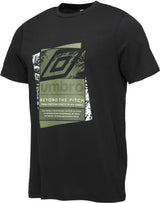 UMBRO LAYERED BOX LOGO GRAHIC TEE BLACK