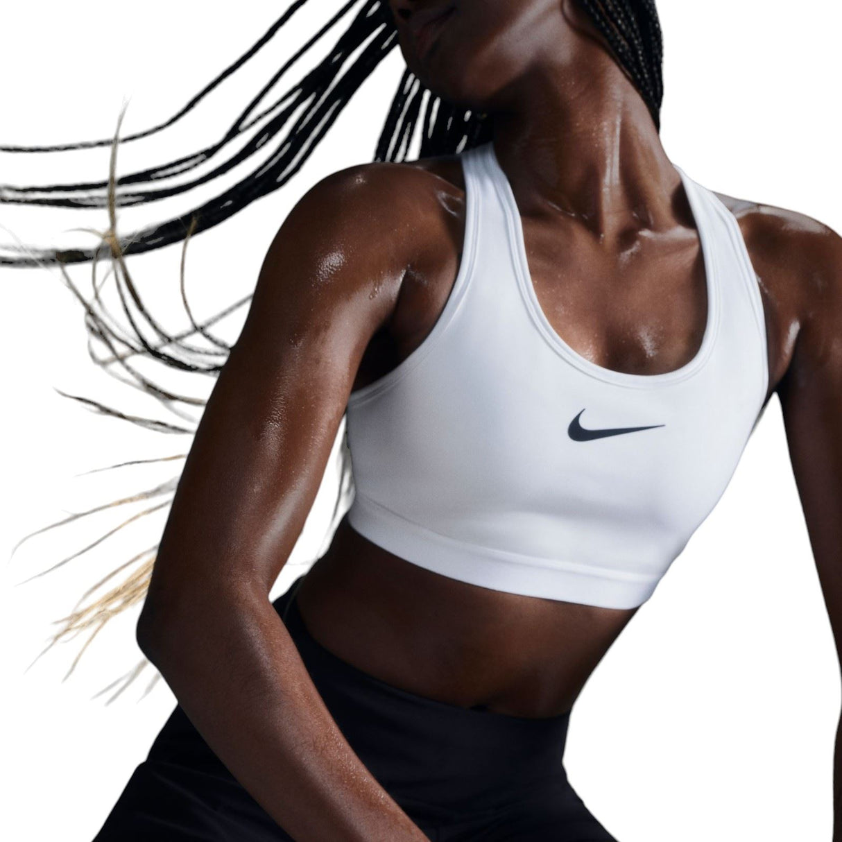 Nike Swoosh High Support Womns Bra White