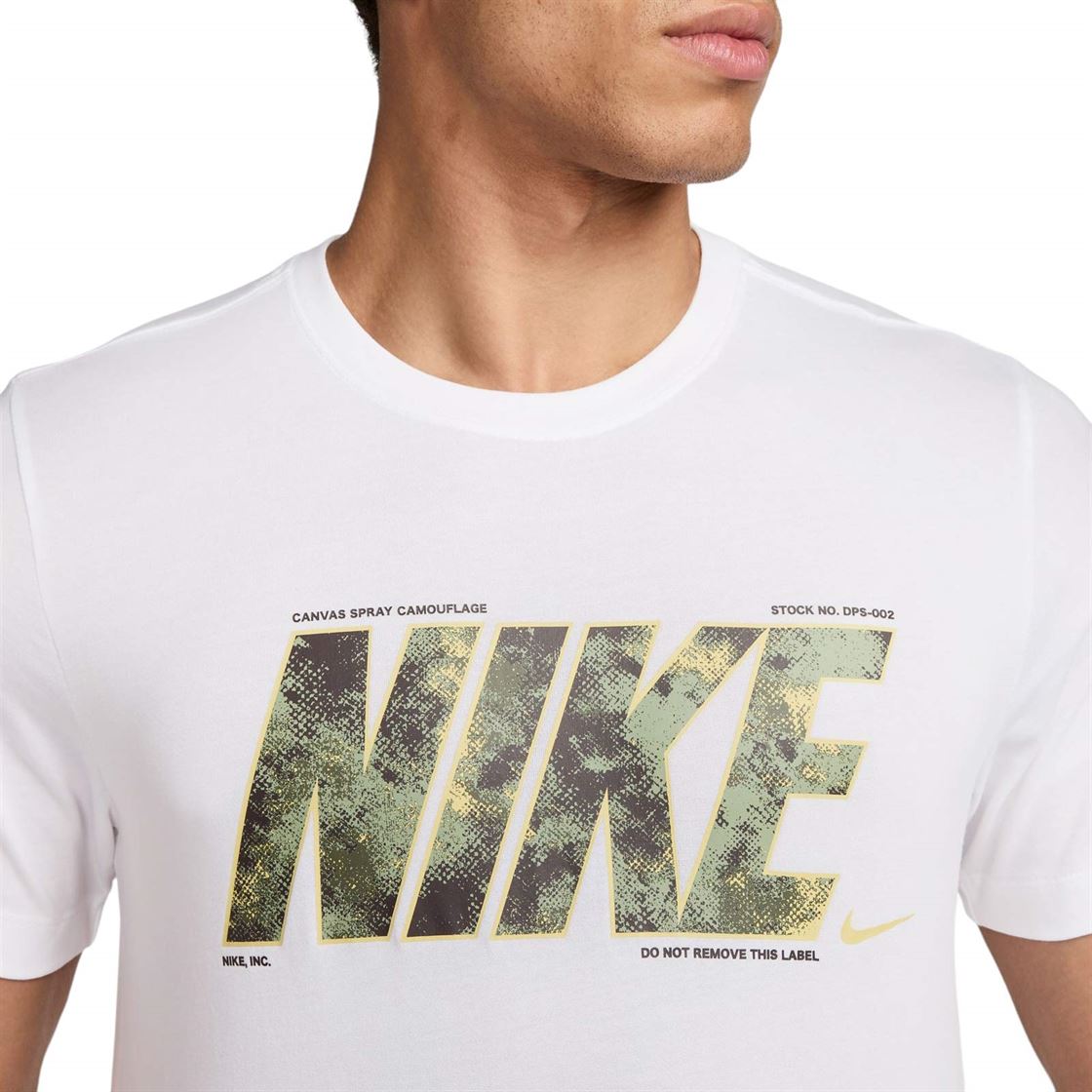 NIKE MENS DF TEE CAMO WHITE