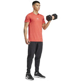 adidas Gym Seamless Mens Tee Red