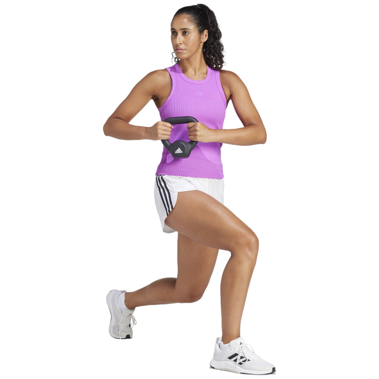 adidas AG Rib 3s Womens Tank Pink