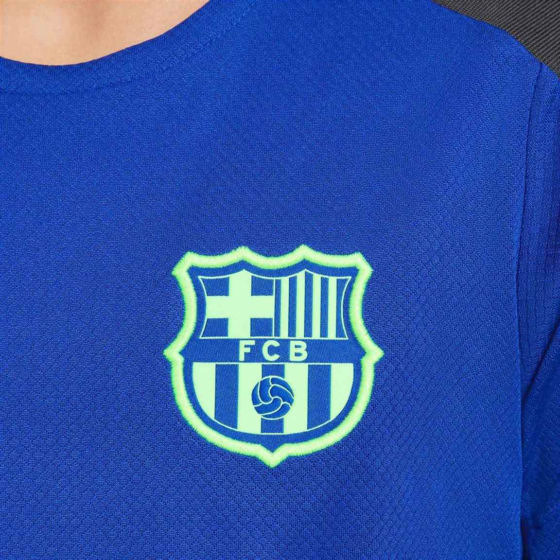 Nike FCB 24 3rd Kids Strike Drill Tee Bl