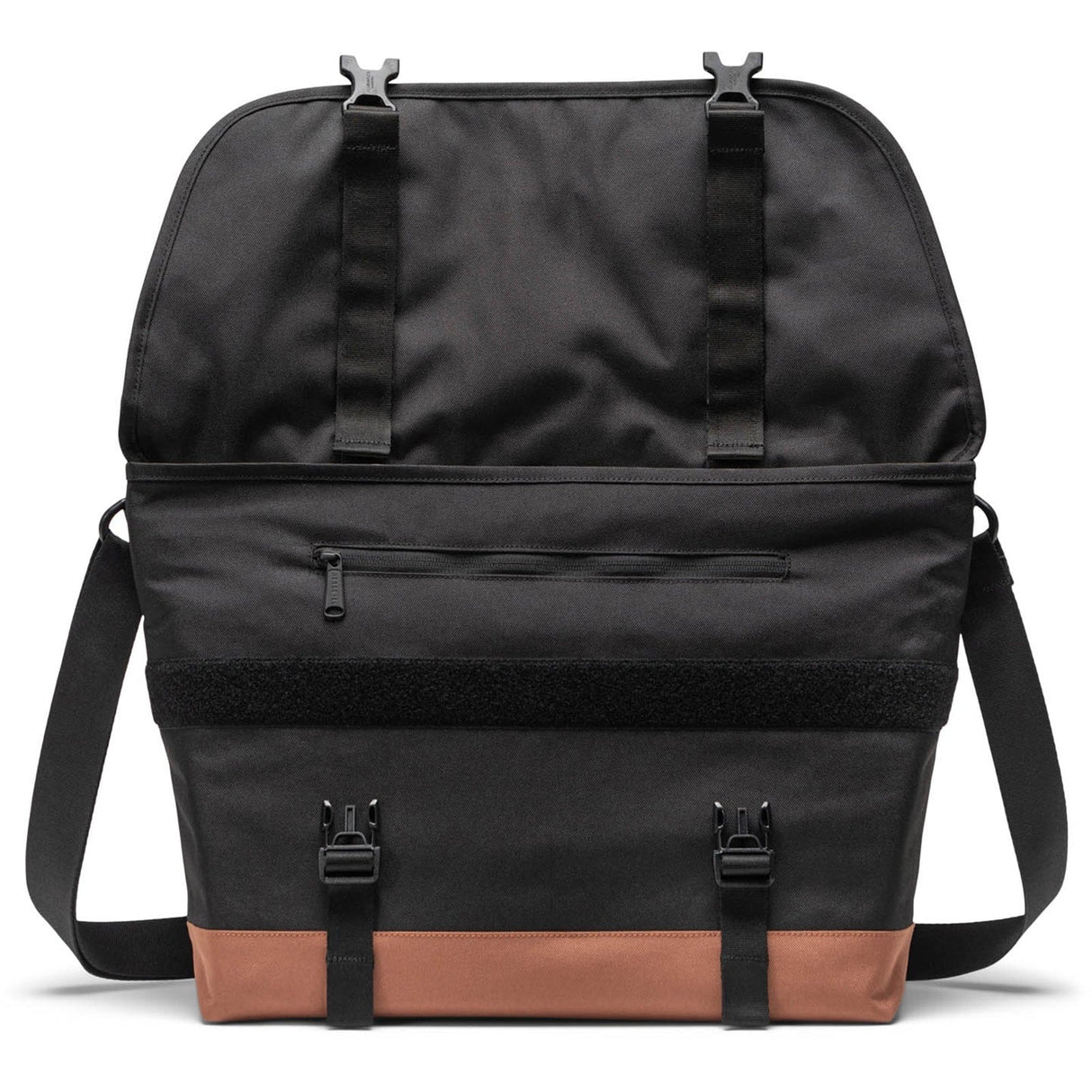 Herschel Bags Unisex Cove Messenger Bag Black/Saddle Brown