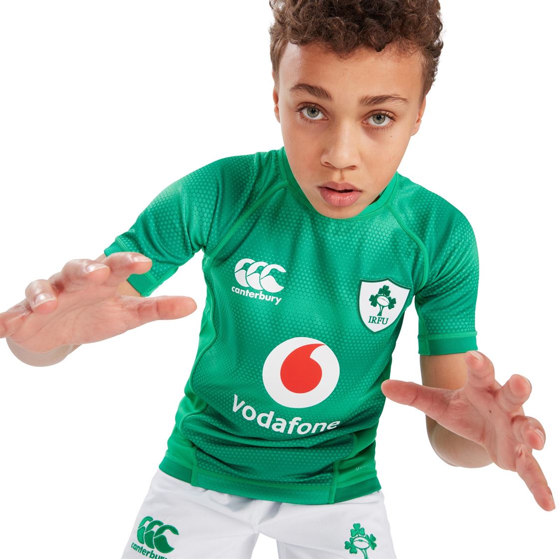 Canterbury IRFU 22 Kids Pro Jersey Green