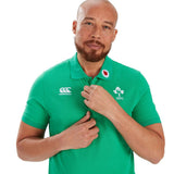 Canterbury IRFU 22 Team Polo Shirt Green
