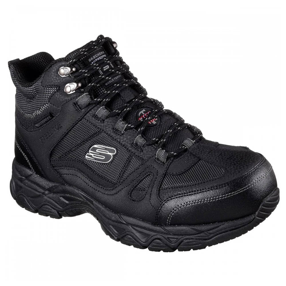 Skechers Ledom Work Mens Boots Black