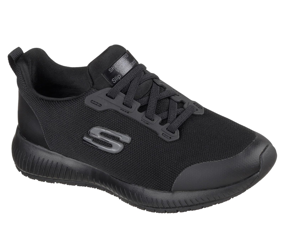 Skechers Slip On Work Shoe BLACK