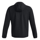 UA Mens Stretch Woven Windbreaker Black