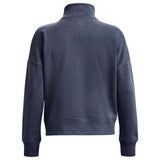 UA Womens Rival Fleece HZ Top Grey
