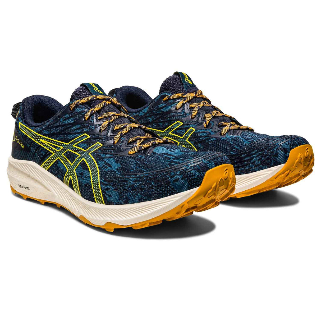 Asics Fuji Lite 3 Mens Navy/Yellow