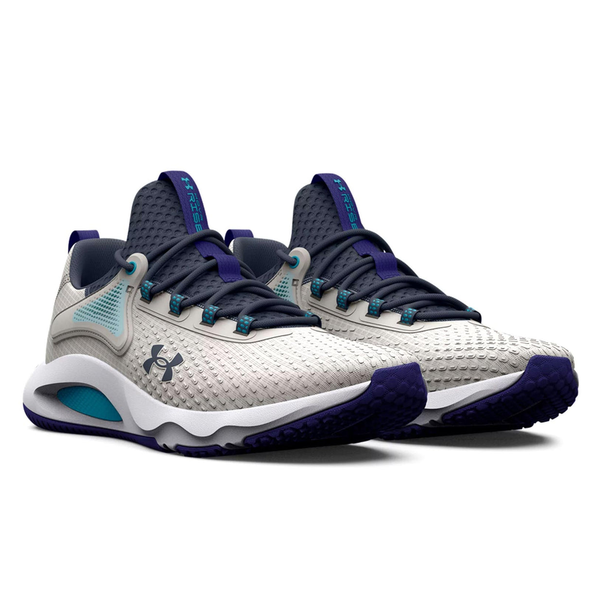 UA Hovr Rise 4 Mens Grey/Blue