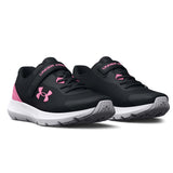 UA Surge 3 Jnr Girls Black/Pink