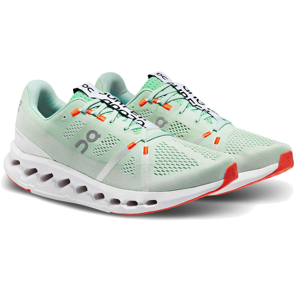 ON Cloudsurfer Mens White/Green