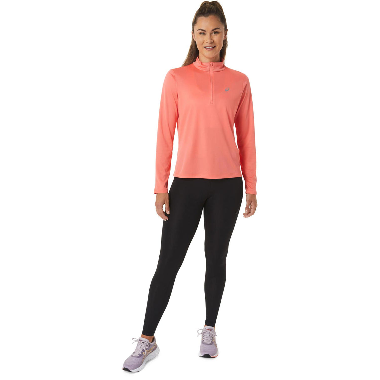 ASICS WOMENS CORE LS HZ TOP PINK