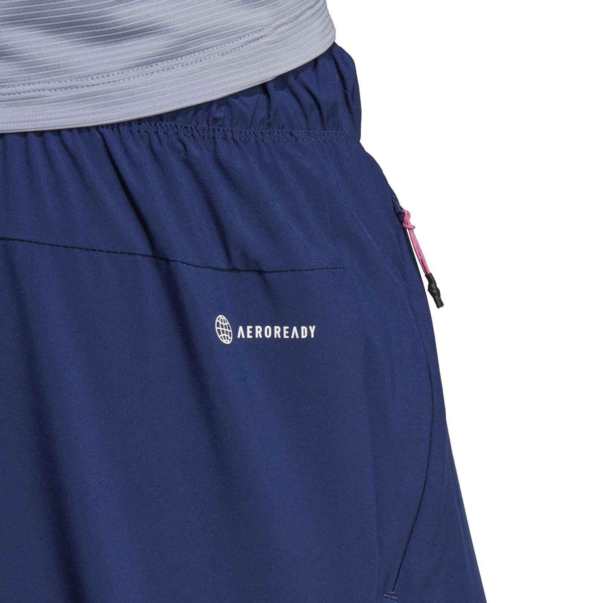 adidas Men TI 3bar Short 7in Blue