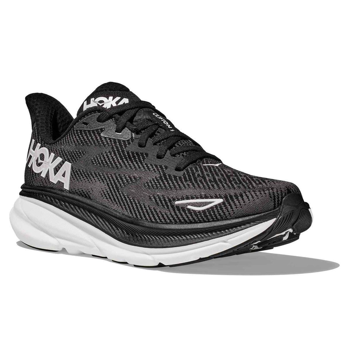 Hoka Clifton 9 Mens Black/White