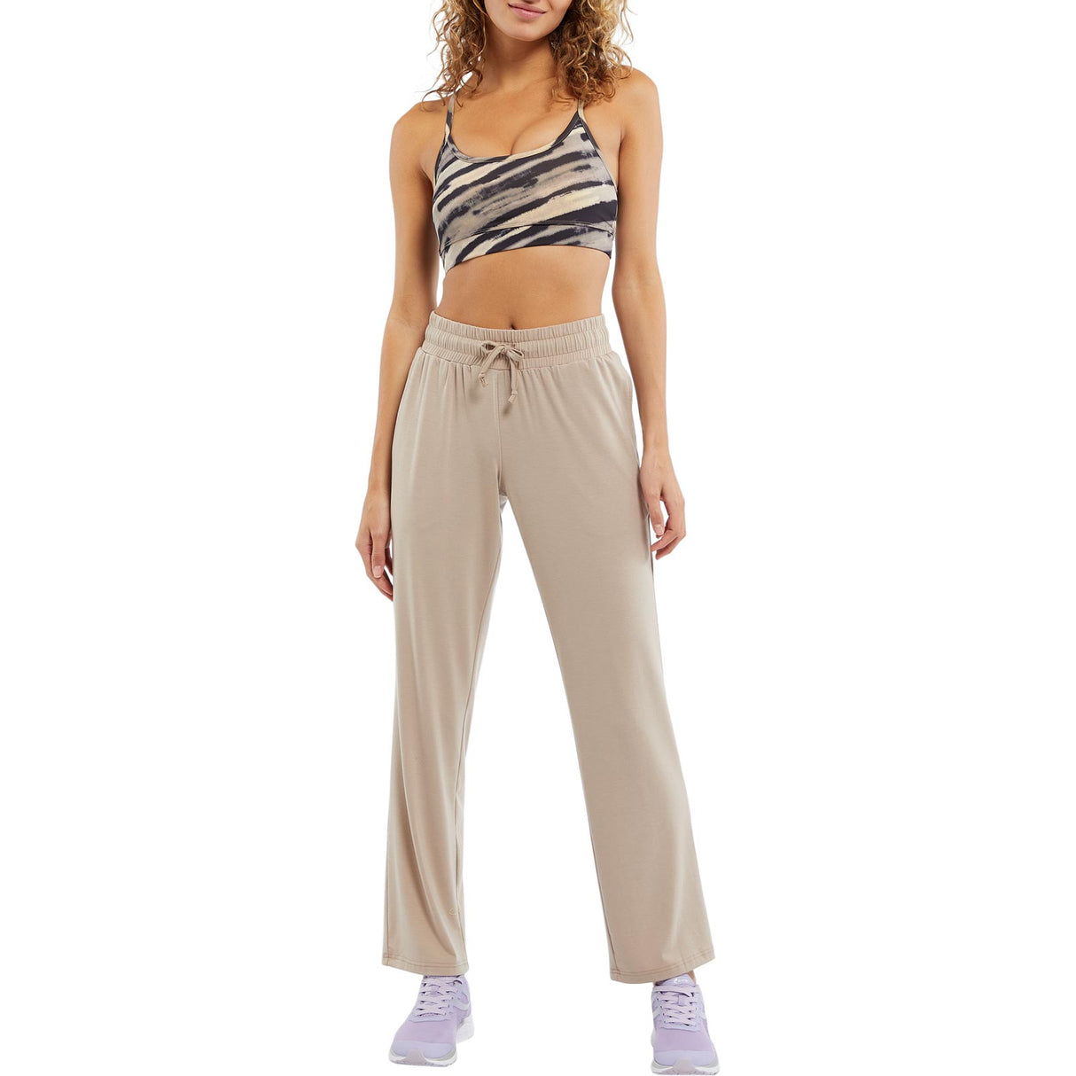 Energetics Wmns Gigi V Bra AOP Brown