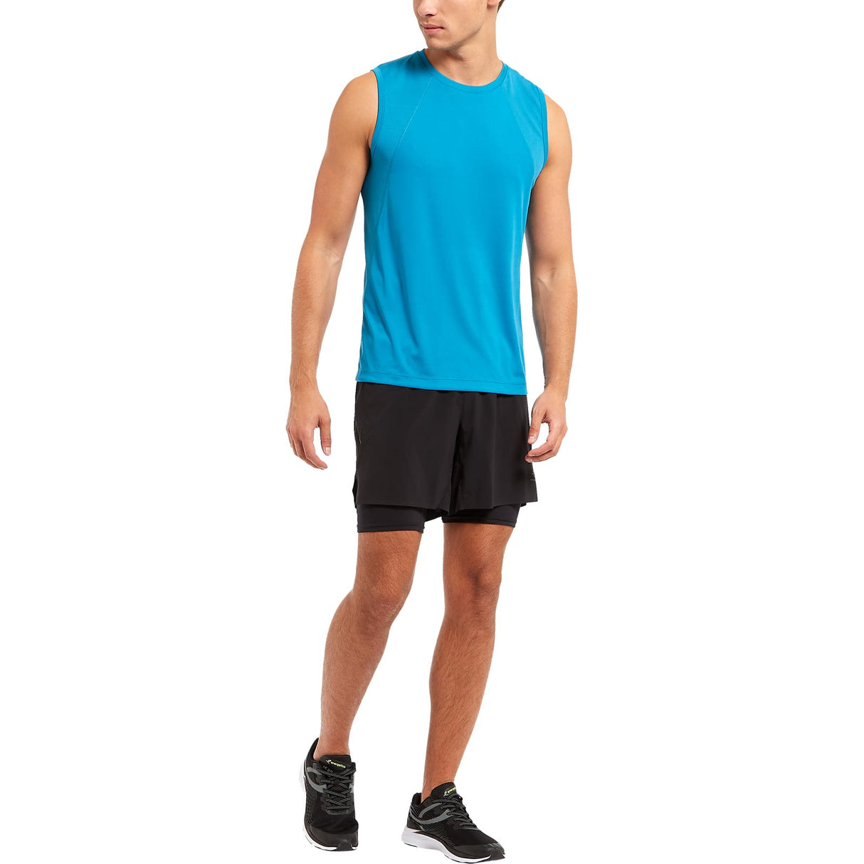 Energetics Mens Ikaros SL Run Tee Blue