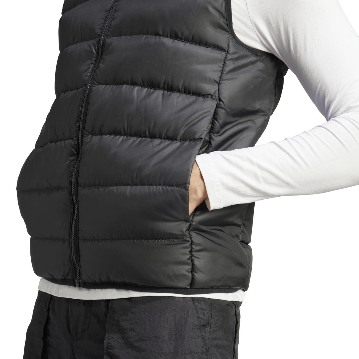 adidas Mens ESS 3S L Down Vest Black