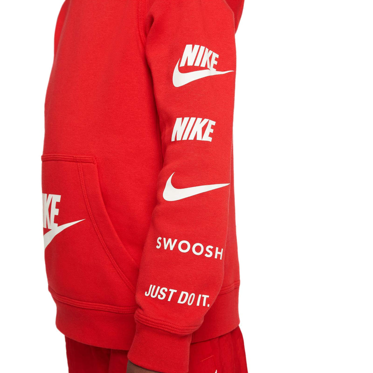 Nike Boys NSW SI BB Fleece PO Hoody Red