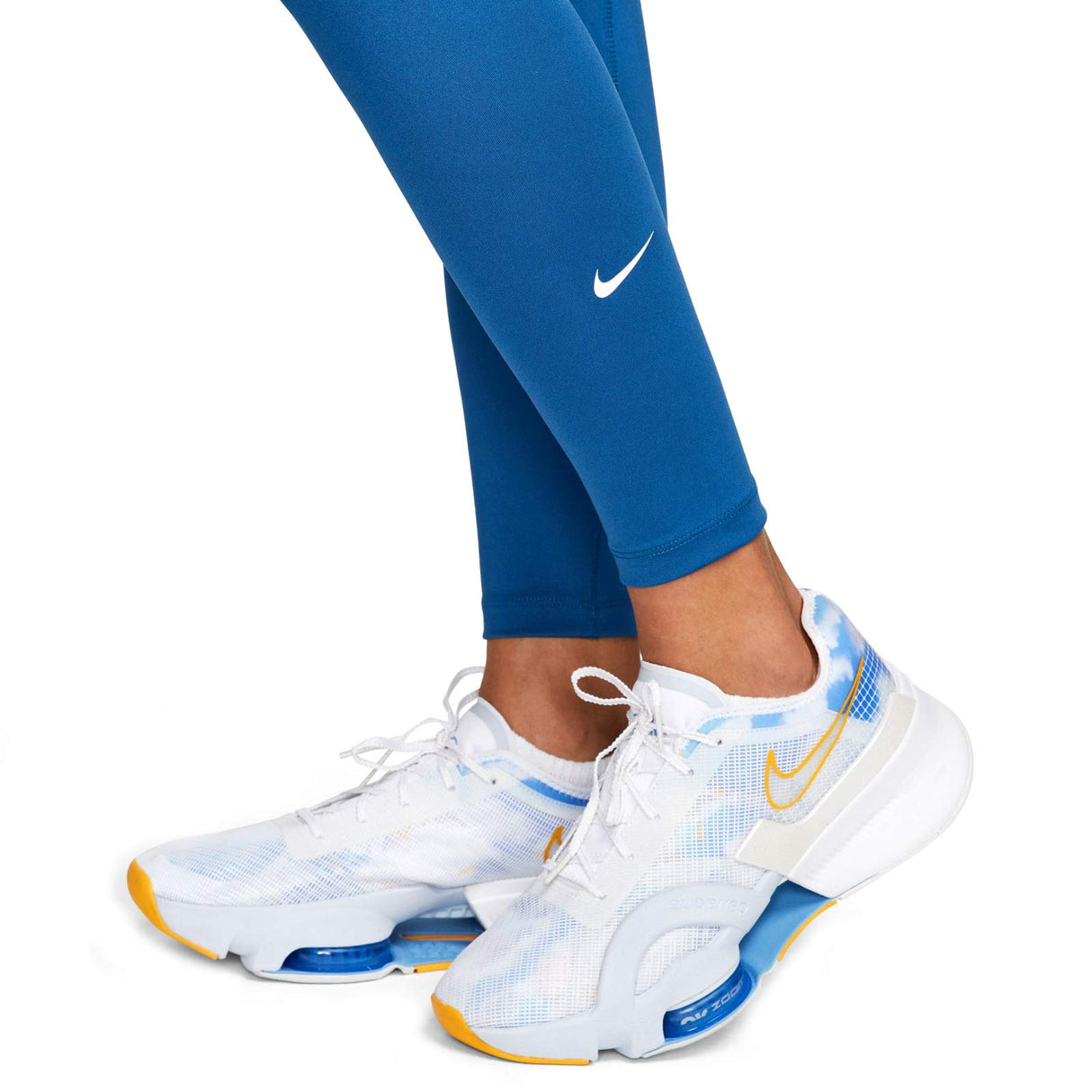 Nike Womens One Dri Fit HR Tight Blue