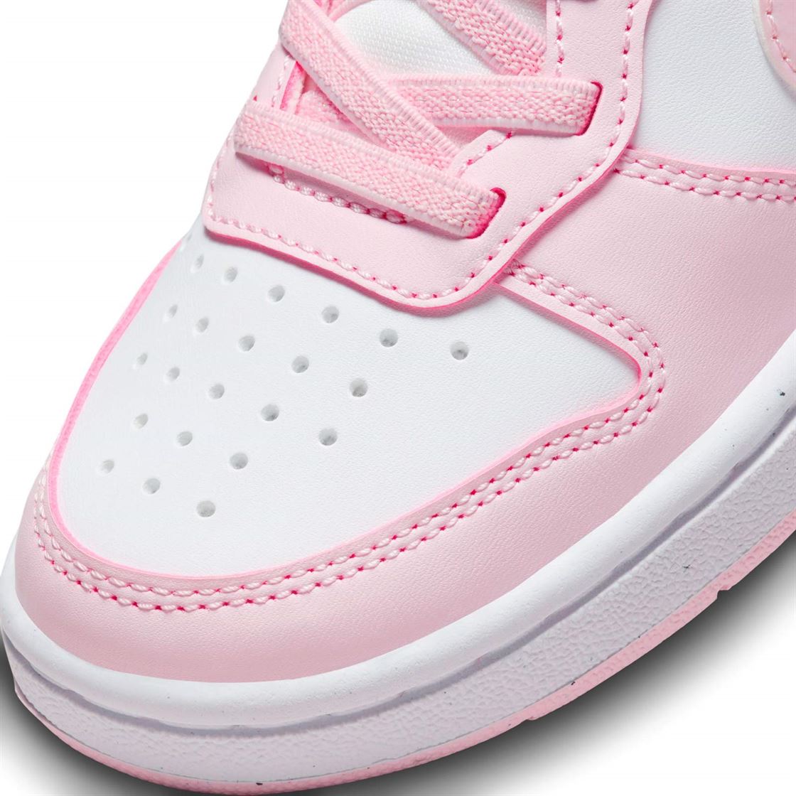 Nike Court Borough Jnr Girls White/Pink